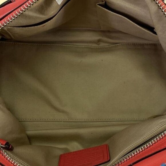 Coach Burnt Orange Leather‎ Bennett Handbag Boston Bag - Picture 4 of 8